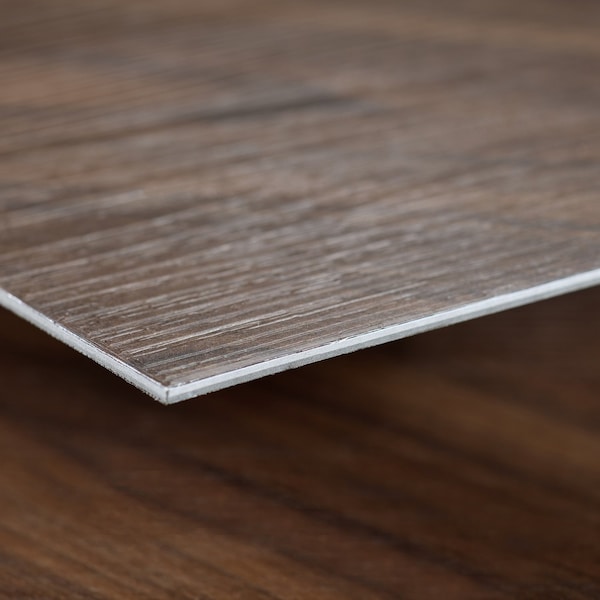 Lucida Surfaces LUCIDA SURFACES, GlueCore Angled Walnut 7 5/16 in. x48 in. 3mm 22MIL Glue Down Luxury Vinyl Planks , 60PK - GC-317PLT