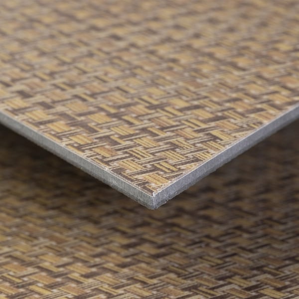 Lucida Surfaces LUCIDA SURFACES, MosaiCore Basketweave  Rhombus 9.75 in. x17 in. 3mm 28MIL Glue Down Luxury Vinyl Tiles , 99PK - SC-4202PLT