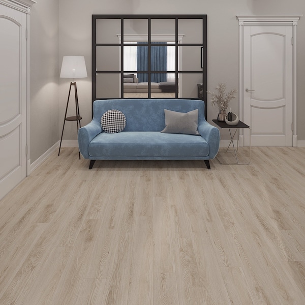 Lucida Surfaces LUCIDA SURFACES, PresCore Blonde 6 in. x36 in. 2mm 12MIL Glue Down Luxury Vinyl Planks , 55PK - PC-1101PLT