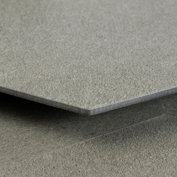 Lucida Surfaces LUCIDA SURFACES, MosaiCore Pewter Hexagon 8.8 in. x10.375 in. 3mm 28MIL Glue Down Luxury Vinyl Tiles , 99PK - SC-4158PLT