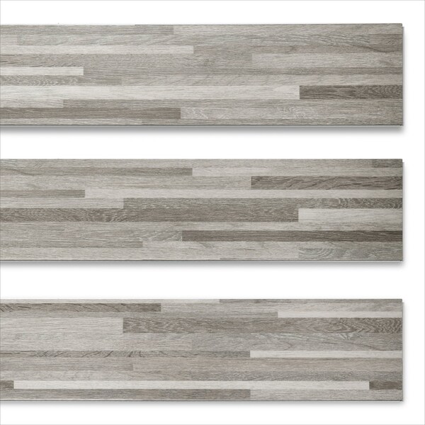 Lucida Surfaces LUCIDA SURFACES, TruCore Silverbar 7 5/16 in. x48 in. 5.8mm 22MIL Interlocking Luxury Vinyl Planks , 50PK - TC-806PLT