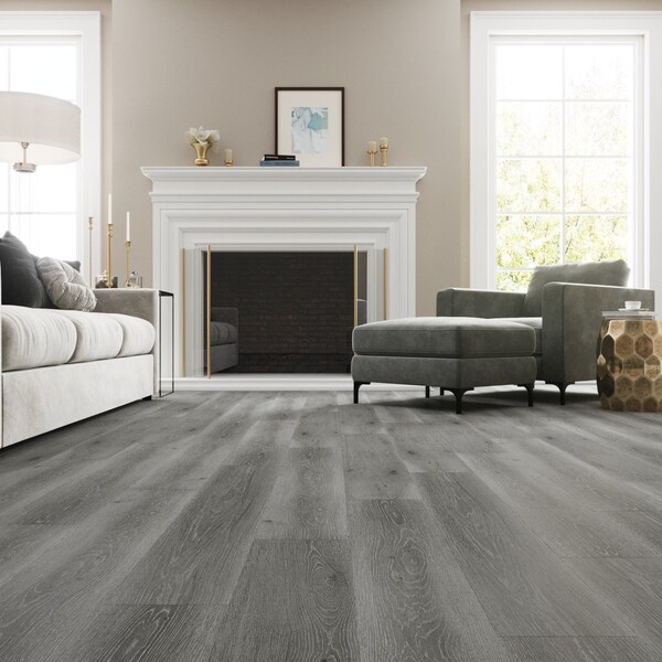 Lucida Surfaces LUCIDA SURFACES, MaxCore Dolomite 7 5/16 in. x48 in. 5.8mm 22MIL Interlocking Luxury Vinyl Planks , 45PK - MC-506PLT