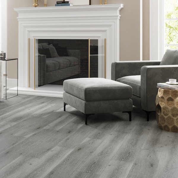 Lucida Surfaces LUCIDA SURFACES, MaxCore Dolomite 7 5/16 in. x48 in. 5.8mm 22MIL Interlocking Luxury Vinyl Planks , 45PK - MC-506PLT