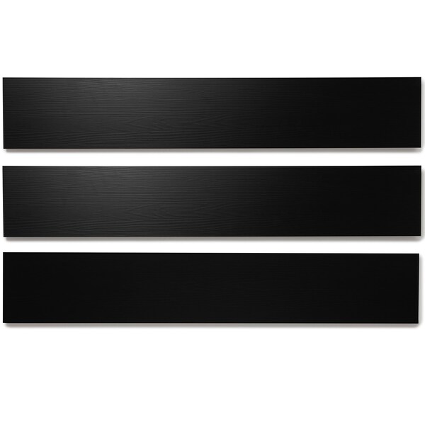 Lucida Surfaces LUCIDA SURFACES, BaseCore Nero 6 in. x36 in. 2mm 12MIL Peel & Stick Vinyl Plank , 55PK - BC-913PLT