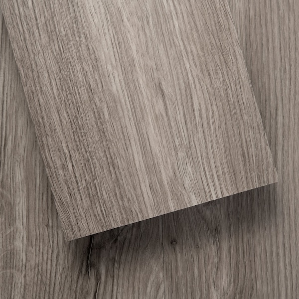 Lucida Surfaces LUCIDA SURFACES, BaseCore Smoked 6 in. x36 in. 2mm 12MIL Peel & Stick Vinyl Plank , 55PK - BC-904PLT