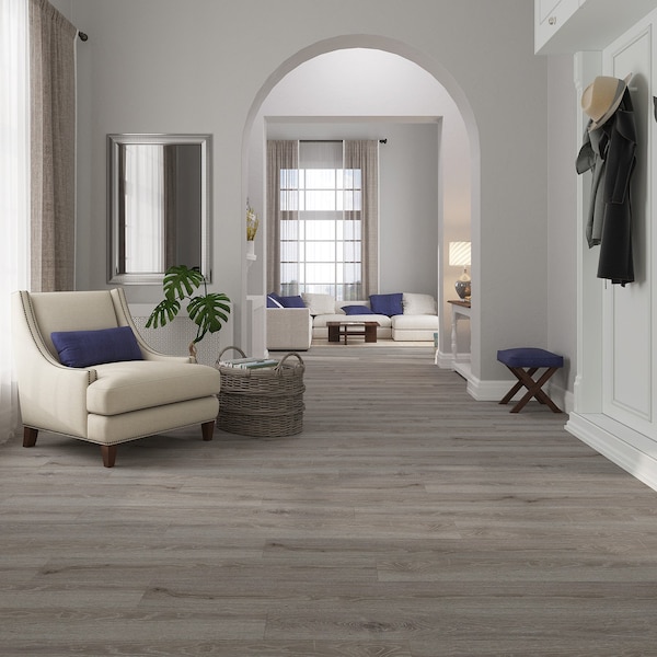 Lucida Surfaces LUCIDA SURFACES, PresCore Cliffside 6 in. x36 in. 2mm 12MIL Glue Down Luxury Vinyl Planks , 55PK - PC-1103PLT