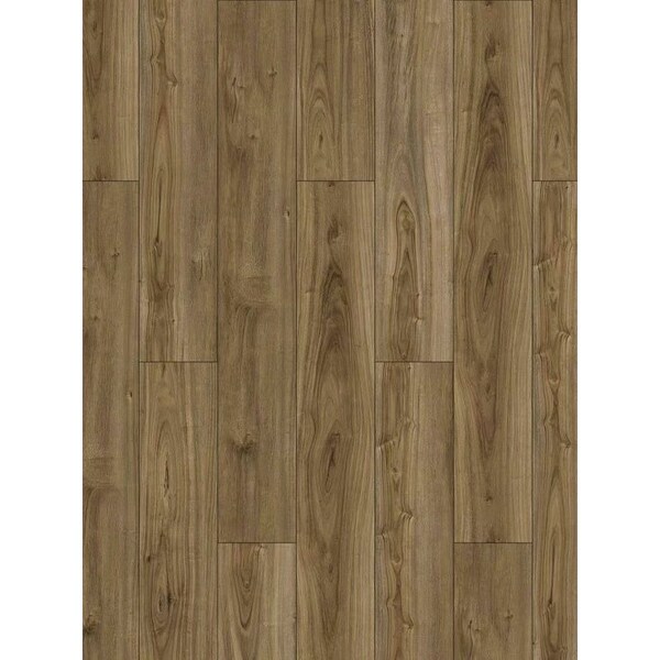 Proselect Design ProFloor Flooring Plank, 48 in L, 7 in W, Stone Plastic Composite/Vinyl, Jersey Tan, 12PK - PF806