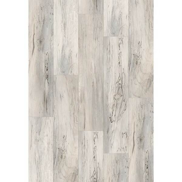 Proselect Design ProFloor Flooring Plank, 60 in L, 9 in W, Stone Plastic Composite/Vinyl, York Maple, 5PK - PF901