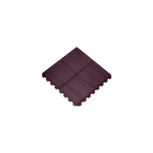 Pawling Hi-Rib Modular Tile, 12"L X 12"W, 1/2" H, Black - EM-205