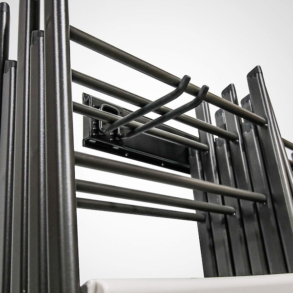 Raxgo Chair Storage Rack, Mounted Folding Chair Rack and Hanger System for Home - RAXWMCR