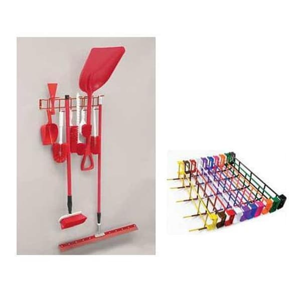 Work-Of-Art RackEm Racks 26 in. 12-Hook Utility Rack - Green - WO2588059