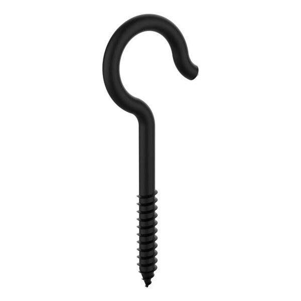 National Hardware National Hardware Medium Storm Shine Black Steel 4-1/8 in. L Ceiling Hook 1 pk - N820-122