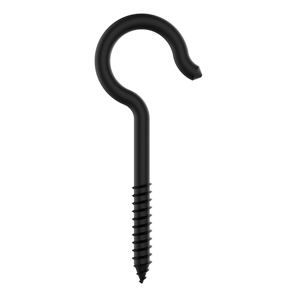 National Hardware National Hardware Medium Storm Shine Black Steel 4-1/8 in. L Ceiling Hook 1 pk - N820-122