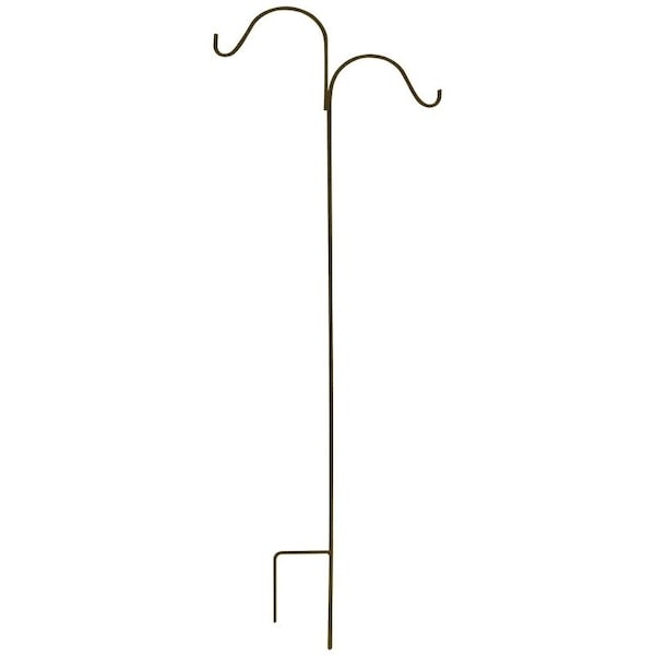 Landscapers Select Shepherd Hook, 24 in L, 84 in H, Matte Black Finish, Floor Standing Mounting - GB-3091-3L