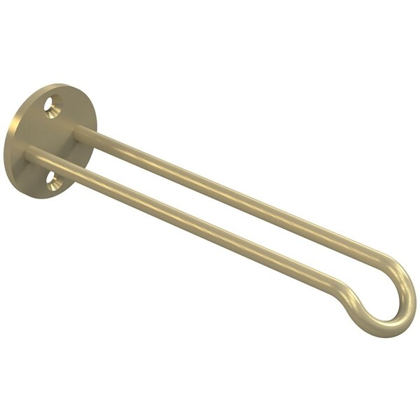 National Hardware Plant Hanger Wall Base, 7 in L, 12532 in H, Steel, Brushed Gold, Screw, Wall Mounting - N275-521