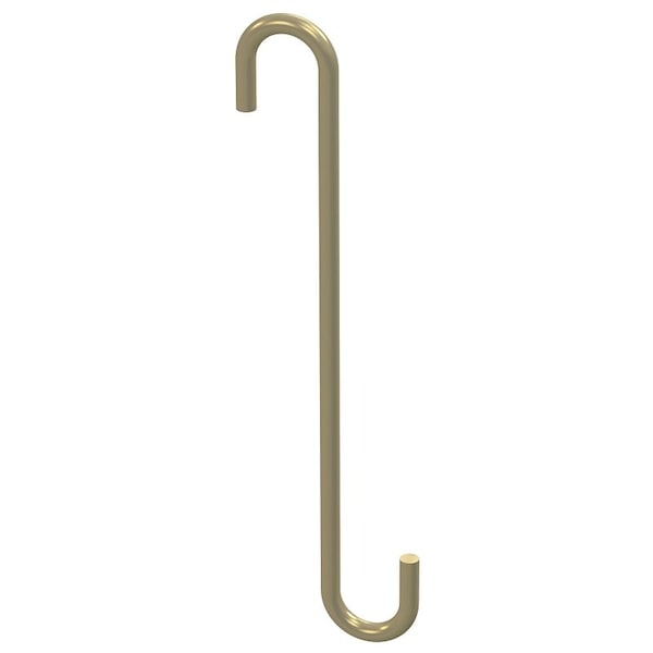 National Hardware Modern Series Large SHook, 214 in L, 8 in H, Steel, Brushed Gold - N275-518