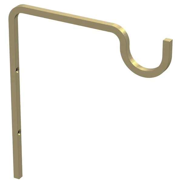 National Hardware Long Utility Hook, 71516 in L, 9 in H, Steel, Brushed Gold, Screw, Wall Mounting - N275-508