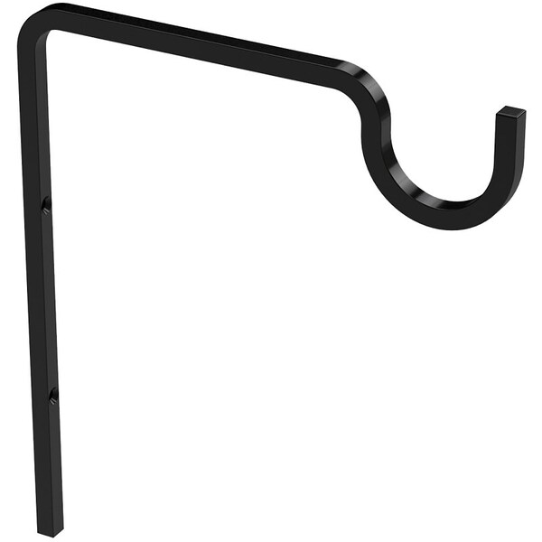 National Hardware Long Utility Hook, 71516 in L, 9 in H, Steel, Black, Screw, Wall Mounting - N275-507
