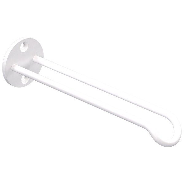 National Hardware Plant Hanger Wall Base, 7 in L, 12532 in H, Steel, White, Screw, Wall Mounting - N275-522