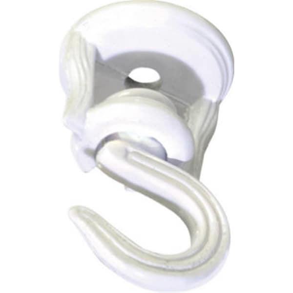 Hillman 122286 Swivel Ceiling Hook- White - 857532