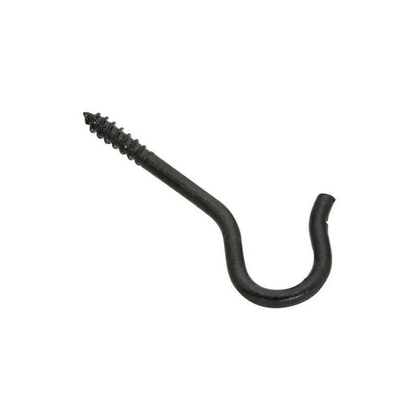 Homepage 2.5 in. Ceiling Hook Plant Hardware Accessories N274-944, Black - HO414171