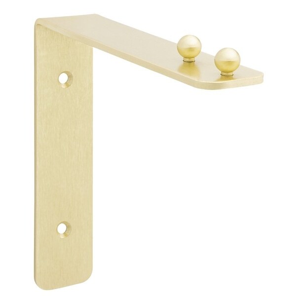 National Hardware Wall Bracket, 7 in L, Brushed Gold - N275-504
