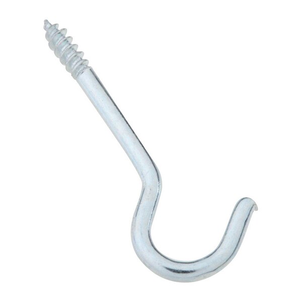 National Mfg Sales 1.31 in. Steel Ceiling Hook, Zinc Plated, 10PK - 5706437