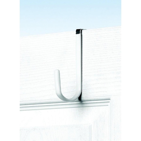 Spectrum Diversified Spectrum Metal White Single Over-The-Door Hook - 16400