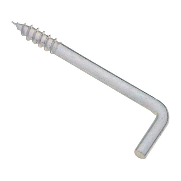 National Mfg Sales 2.62 in. Square Bend Steel Hook, Zinc Plated, 3PK - 5706643