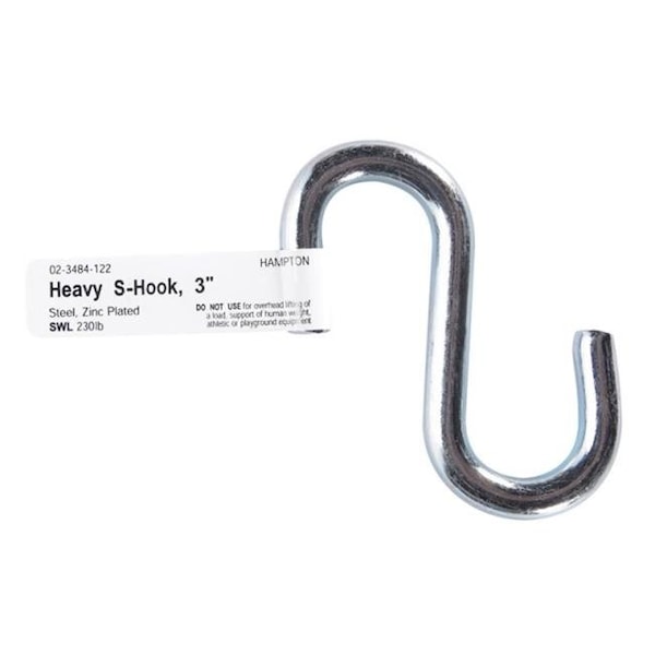 Hampton Hampton 02-3484-122 0.299 x 3 in. Heavy S Hook - pack of 20 - 5337720