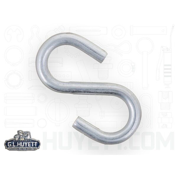 Huyett S-Hook .135 x 1-9/32 Zinc - SHOOK-018