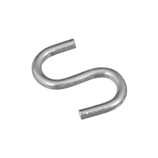 National Hardware S-Hook, 20 lb Working Load, 0.105 in Dia Wire, Steel, Zinc - N121-574
