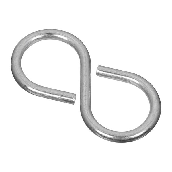National Hardware National Hardware Zinc-Plated Silver Steel 2-1/8 in. L Closed S-Hook 15 lb 3 pk - N121-277