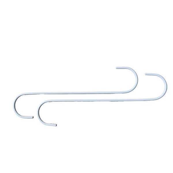 Living Accents EXTNDR HOOK S WHT 12 IN., 2PK - 58049