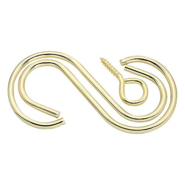 National Hardware V2665 Series Extension Hook Kit, 3-1/2 in L, Steel, Brass - N275-123