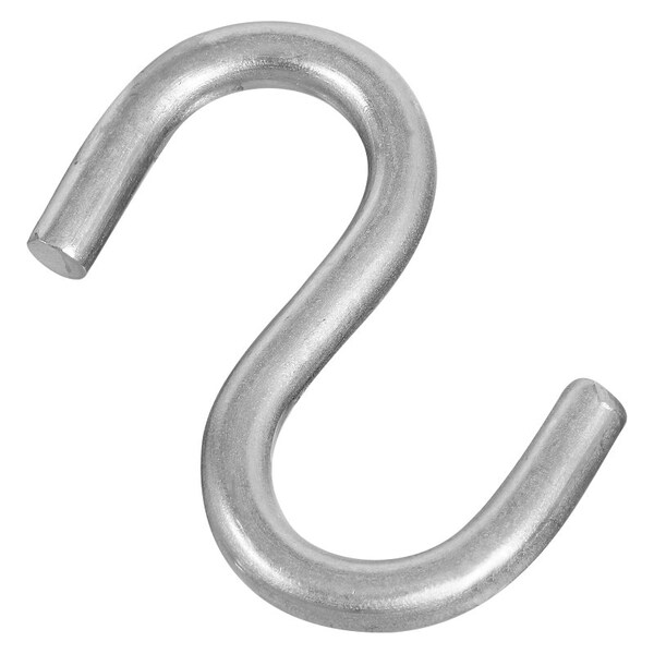 National Hardware SHook, 145 lb Working Load, 031 in Dia Wire, Stainless Steel - N197-210