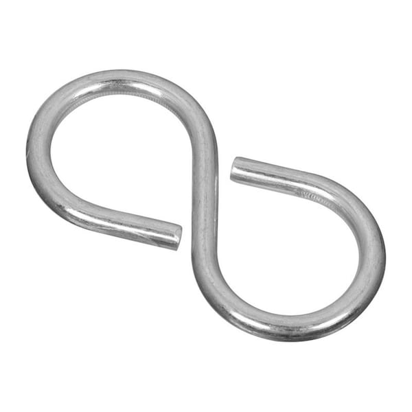 National Mfg Sales 2.12 in. Steel Closed S-Hook, Zinc Plated, 3PK - 5706155