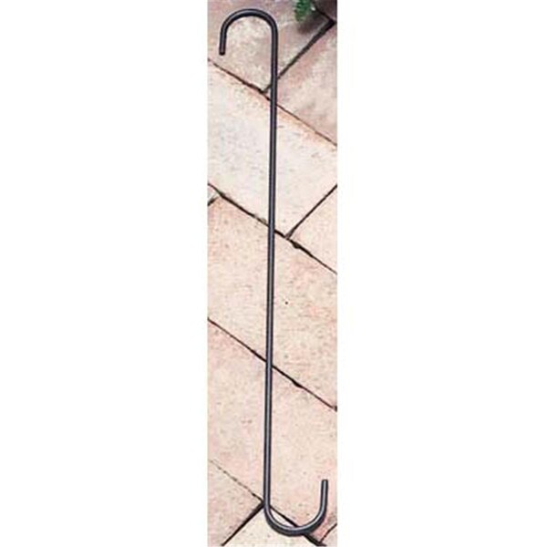 Village Wrought Iron 18 in. S-Hook with 1.5 in. Openings - Black - SH-18-B
