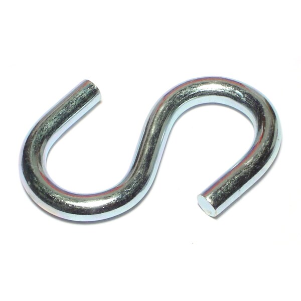 Midwest Fastener 5/16" x 7/8" x 3" Zinc Plated Steel Open S Hooks 50PK - 50997
