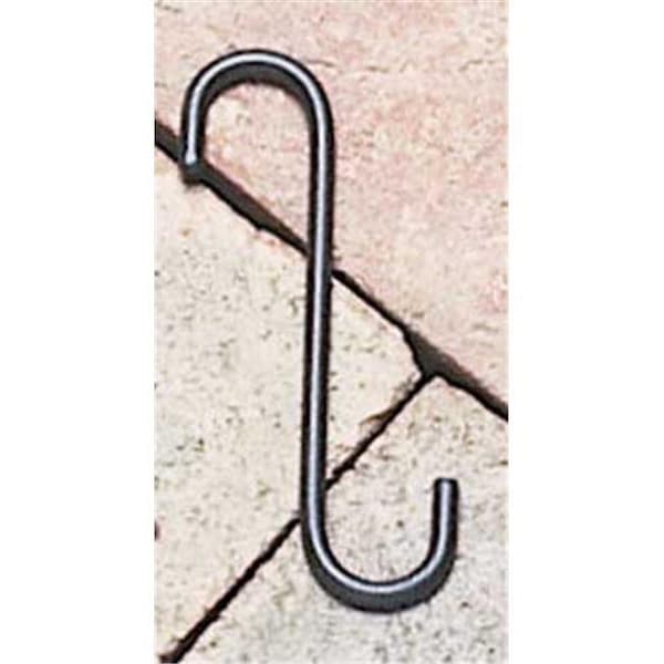 Village Wrought Iron Village Wrought Iron SH-4-A 4 in. S-Hook with .75 in. Openings - Black - SH-4-A