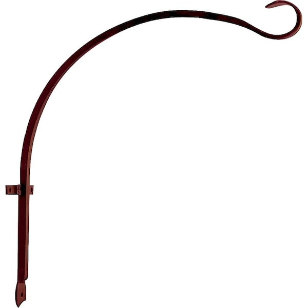 Landscapers Select Hanging Plant Hook, 16 in L, Steel, Hammered Bronze, Wall Mount Mounting - GB-3040