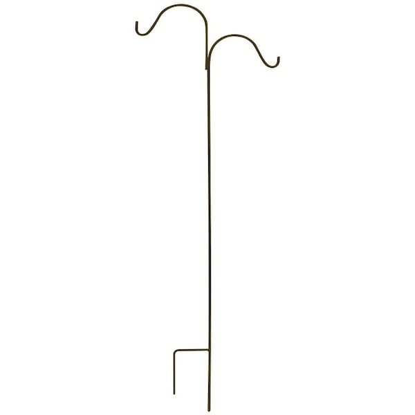 Landscapers Select Shepherd Hook, 24 in L, 64 in H, Steel, Matte Black, Floor Standing Mounting - GB-3092-3L