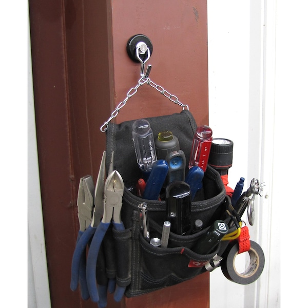 Master Magnetics Magnet Source .29 in. L X 1.5 in. W Black Rotating Magnetic Hook 65 lb. pull 1 pc - 07580
