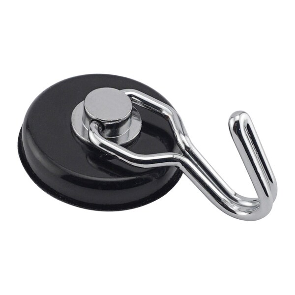 Master Magnetics Magnet Source .29 in. L X 1.5 in. W Black Rotating Magnetic Hook 65 lb. pull 1 pc - 07580