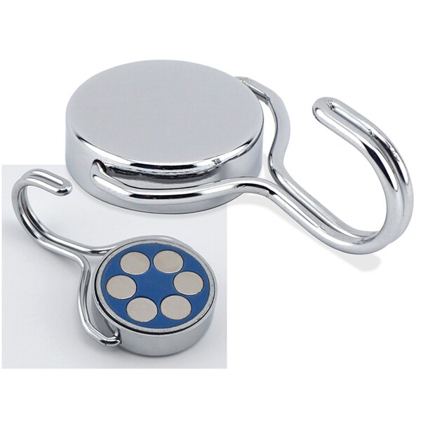 The Magnet Source Magnet Source .5 in. L X 1.5 in. W Silver Magnetic Hook 65 lb. pull 1 pc - 07548
