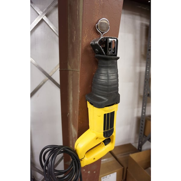 The Magnet Source Magnet Source .5 in. L X 1.5 in. W Silver Magnetic Hook 65 lb. pull 1 pc - 07548
