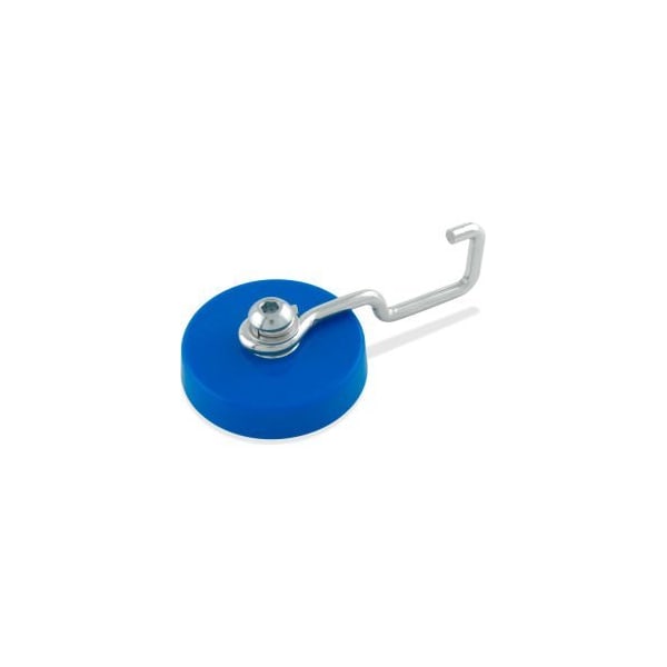 Master Magnetics Master Magnetics Ceramic Reversible Magnetic Hook MHHH25HOOK 25 Lbs. Pull Blue Plastic Housing - Pkg Qty 12 - MHHH25HOOK