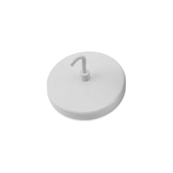 Master Magnetics Master Magnetics Ceramic Magnetic Hook MHHH55 - 55 Lbs. Pull White Enamel Paint - Pkg Qty 25 - MHHH55