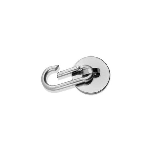 Master Magnetics Master Magnetics Neodymium Magnetic Carabiner Hook 07587 - 45 Lbs. Pull Nickel/Chrome Plating - Pkg Qty 6 - 7587