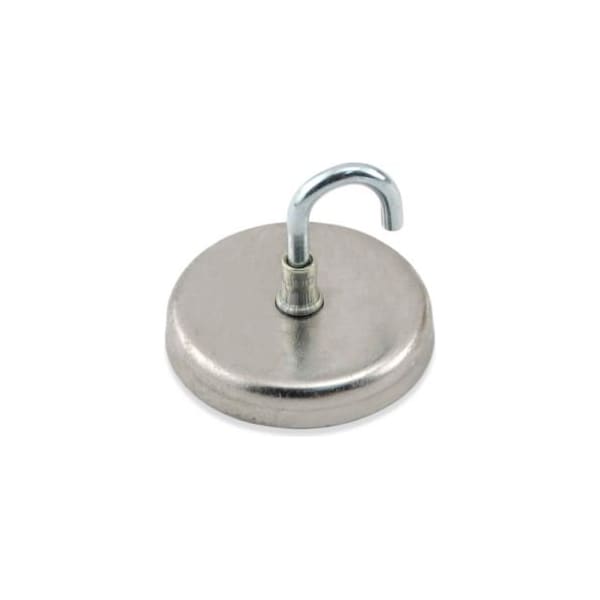 Master Magnetics Master Magnetics Neodymium Magnetic Hook NA012500N - 40 Lbs. Pull Nickel - Chrome Plating - Pkg Qty 25 - NA012500N